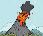 Volcano eruption