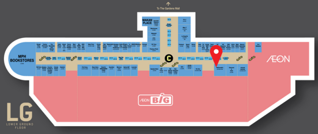 Red Drop Pin is where the McDonald is